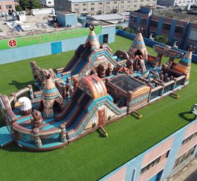 GF3-1000 Aire de jeux gonflable à thème amérindien