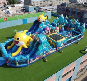 GF3-1002 Aire de jeux gonflable à thème Baby Shark