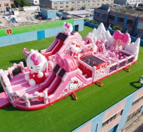 GF3-1012 Aire de jeux gonflable à thème Hello Kitty