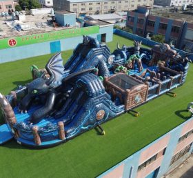 GF3-1013 Aire de jeux gonflable thème Dragons