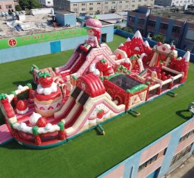 GF3-1036 Aire de jeux gonflable à thème Charlotte aux fraises