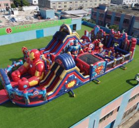 GF3-1037 Aire de jeux gonflable à thème super-héros