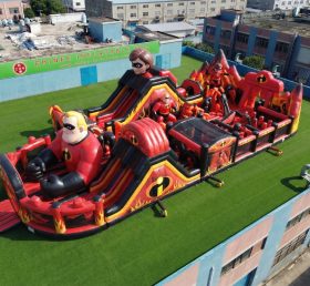 GF3-1041 Aire de jeux gonflable à thème Les Indestructibles