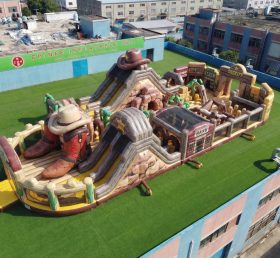 GF3-1049 Aire de jeux gonflable à thème Far West