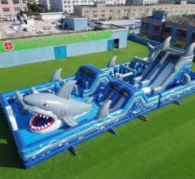 GF3-1158 Parc Gonflable Thème Requin