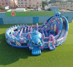 GF3-1172 Parc gonflable à thème Lilo & Stitch