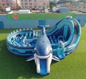 GF3-1180 Parc d’attractions gonflable à thème baleine