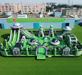 GF3-1183 Parc d’attractions gonflable sur le thème des extraterrestres