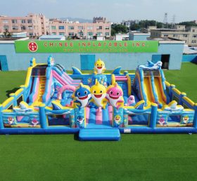GF3-1187 Thème Baby Shark Ville Gonflable