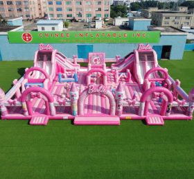 GF3-1188 Thème Barbie Ville Gonflable