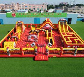 GF3-1194 Parc d’attractions gonflable sur le thème des voitures