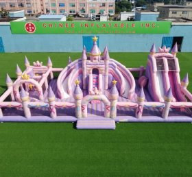 GF3-1258 Parc d’attractions gonflable à thème Princesses