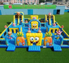 GF3-1272 Parc Gonflable Thème SpongeBob