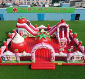 GF3-1278 Thème Fraise Inflatable Ville Amusante