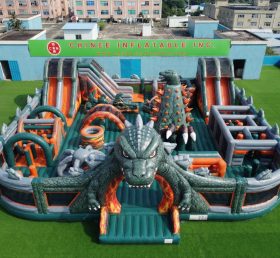 GF3-1342 Parc Gonflable Thème Godzilla