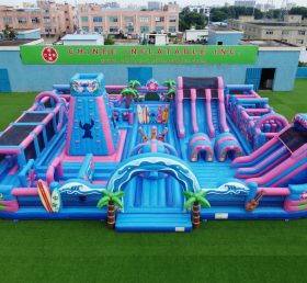GF3-1357 Parc Gonflable à Thème Lilo & Stitch