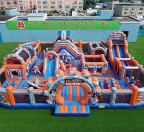 GF3-1391 Parc Gonflable Thème Rusty Rivets
