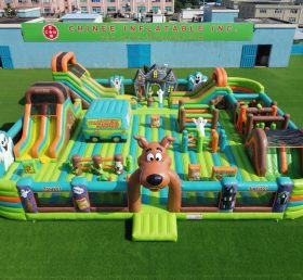 GF3-1392 Parc Gonflable Thème Scooby-Doo