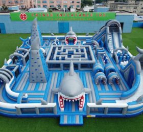GF3-1393 Parc Gonflable Thème Requin