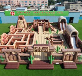 GF3-1418 Parc gonflable thème Far West