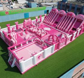 GF3-644 Parc Gonflable Géant Thème Barbie