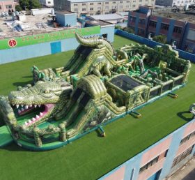 GF3-699 Aire de jeux gonflable à thème crocodile
