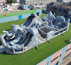 GF3-701 Aire de jeux gonflable à thème éléphant