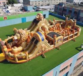 GF3-707 Aire de jeux gonflable à thème lion