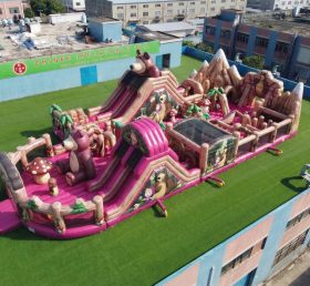 GF3-709 Aire de jeu gonflable sur le thème de Masha et Michka
