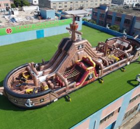 GF3-714 Aire de jeux gonflable à thème pirates