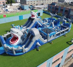GF3-716 Aire de jeux gonflable sur le thème du requin