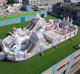 GF3-720 Aire de jeux gonflable à thème licorne