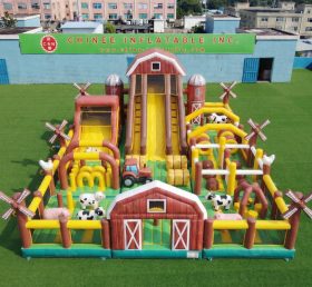 GF3-746 Aire de jeux gonflable sur le thème de la ferme