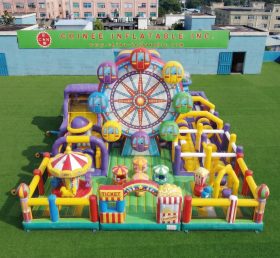 GF3-748 Aire de jeux gonflable à thème Grande roue