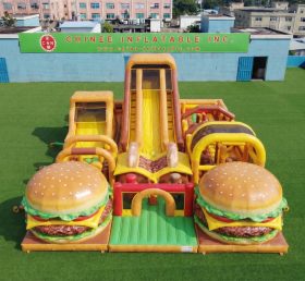 GF3-754 Aire de jeux gonflable sur le thème du hamburger