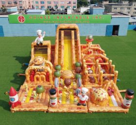 GF3-766 Aire de jeux gonflable sur le thème de la pizza