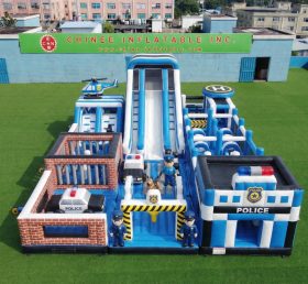 GF3-768 Aire de jeux gonflable à thème poste de police