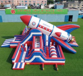 GF3-771 Aire de jeux gonflable à thème fusée