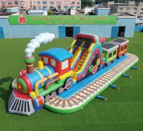 GF3-776 Aire de jeux gonflable à thème train