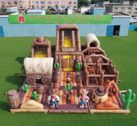GF3-777 Aire de jeux gonflable à thème Far West
