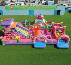 GF3-791 Aire de jeux gonflable à thème Dora
