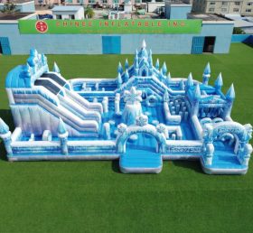 GF3-795 Aire de jeux gonflable à thème Reine des Neiges