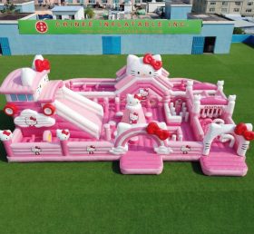 GF3-796 Aire de jeux gonflable à thème Hello Kitty