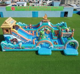 GF3-806 Aire de jeux gonflable à thème Moana