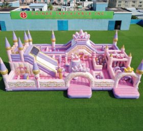 GF3-816 Aire de jeux gonflable à thème fêtes de princesses