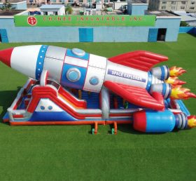 GF3-817 Aire de jeux gonflable à thème fusée