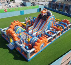 GF3-818 Aire de jeux gonflable thème Rusty Rivets