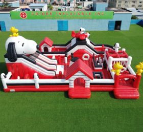 GF3-822 Aire de jeux gonflable à thème Snoopy