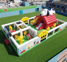 GF3-823 Aire de jeux gonflable à thème Snoopy