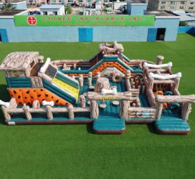 GF3-827 Aire de jeux gonflable à thème Les Pierrafeu
